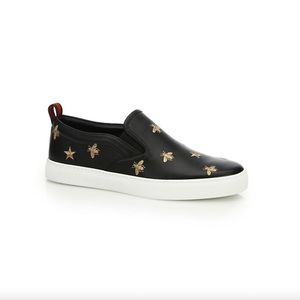 GUCCI Men’s Dublin Bee + Star Slip-On Sneaker - Size 11